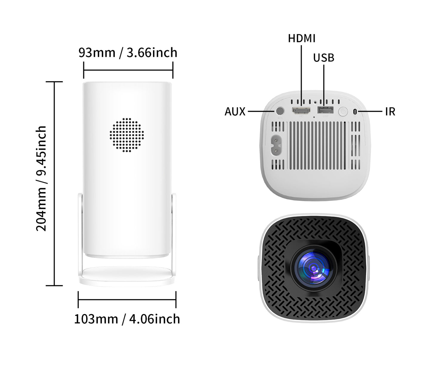 Projecteur portable Wifi 6