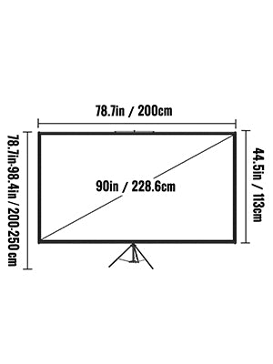 ECRAN PROJECTEUR TREPIED