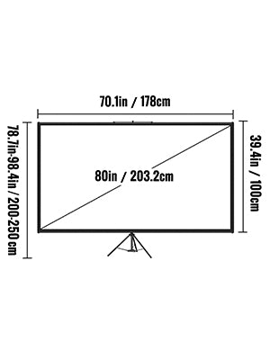 ECRAN PROJECTEUR TREPIED