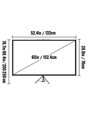 ECRAN PROJECTEUR TREPIED