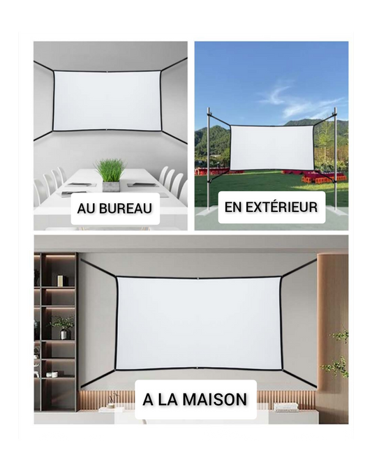 ECRAN DE PROJECTEUR avec bandes latérales